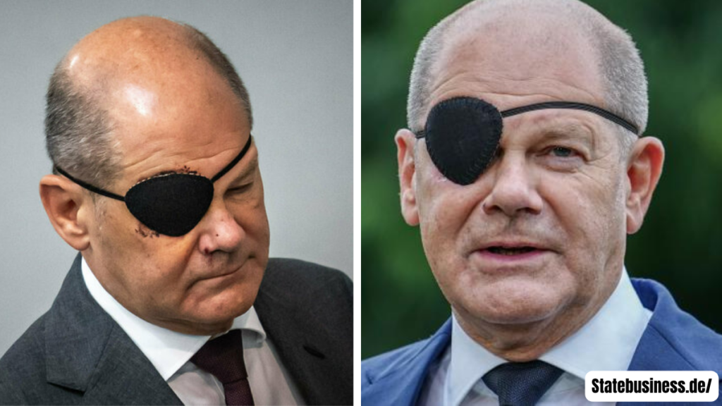 Olaf scholz augenklappe